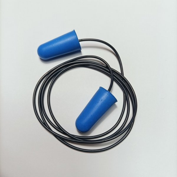 EP-33F,Metal Detectable PU foam ear plugs with cord